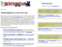 Tablet Screenshot of marketingviews.com